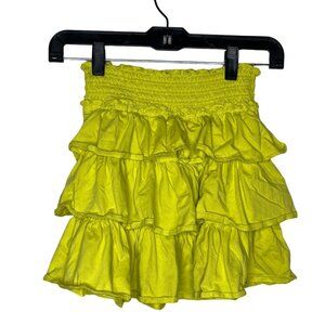 GapKids Girls Skirt Yellow Tiered Ruffle Prairie Size 10 L Cottagecore